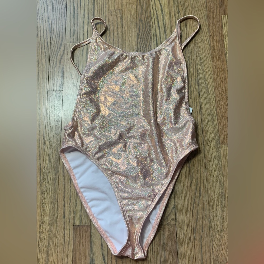 Dippin' Daisy's Metallic Rose One Piece Swimsuit